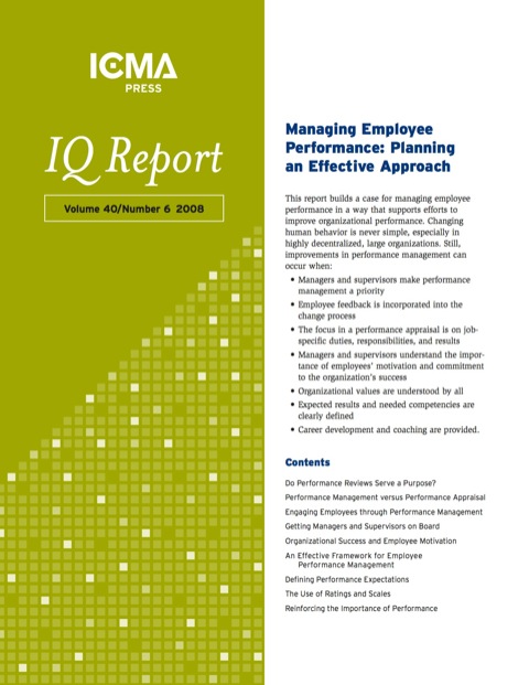 Cover image for book Managing Employee Performance: Planning an Effective Approach