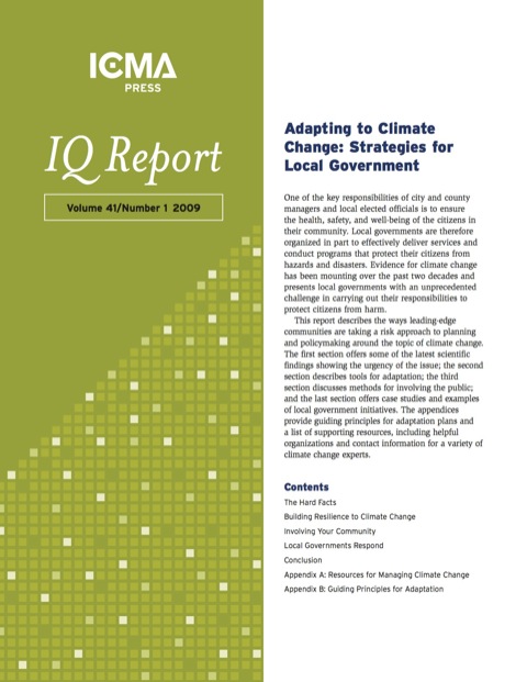 Cover image for book Adapting to Climate Change: Strategies for Local Government