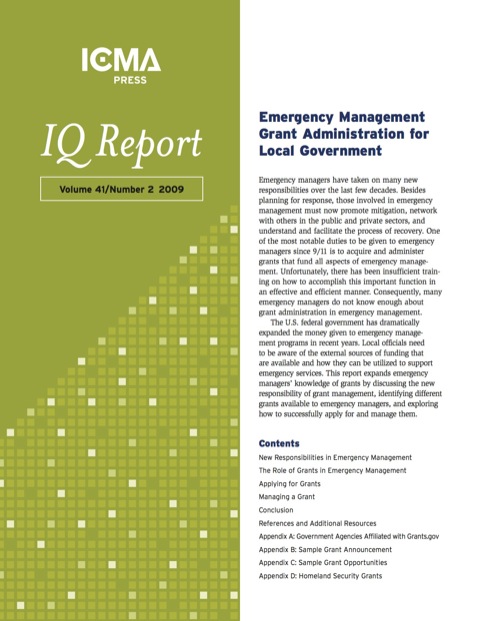Cover image for book Emergency Management Grant Administration for Local Government