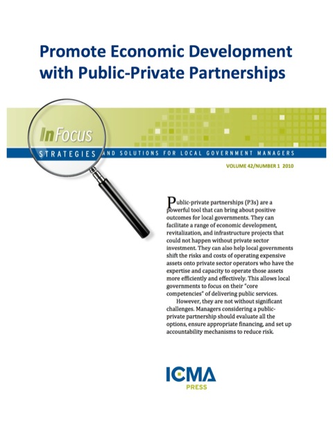 Cover image for book Promote Economic Development with Public-Private Partnerships