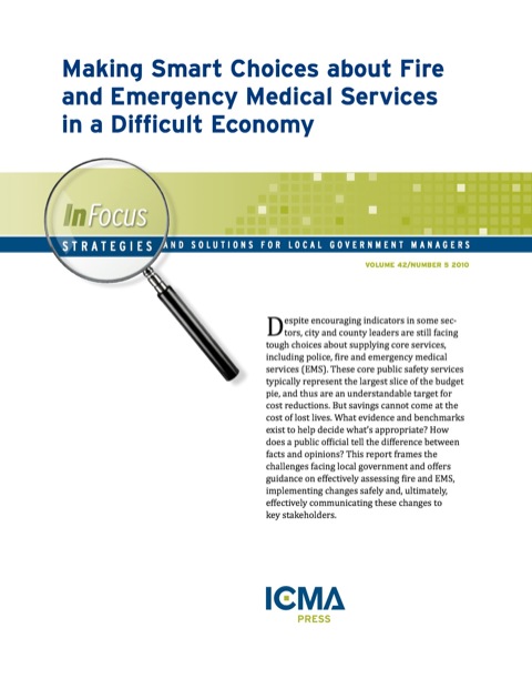 Cover image for book Making Smart Choices about Fire and Emergency Medical Services in a Difficult Economy