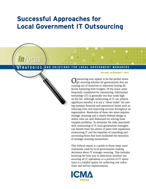 Cover image for book Successful Approaches for Local Government IT Outsourcing