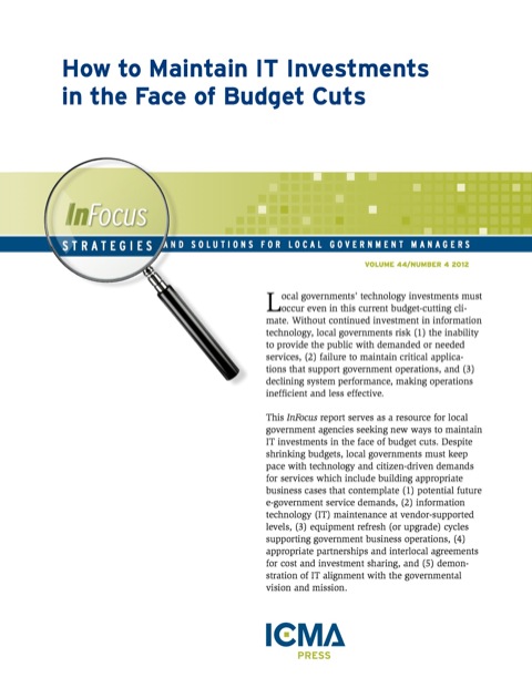 Cover image for book How to Maintain IT Investments in the Face of Budget Cuts