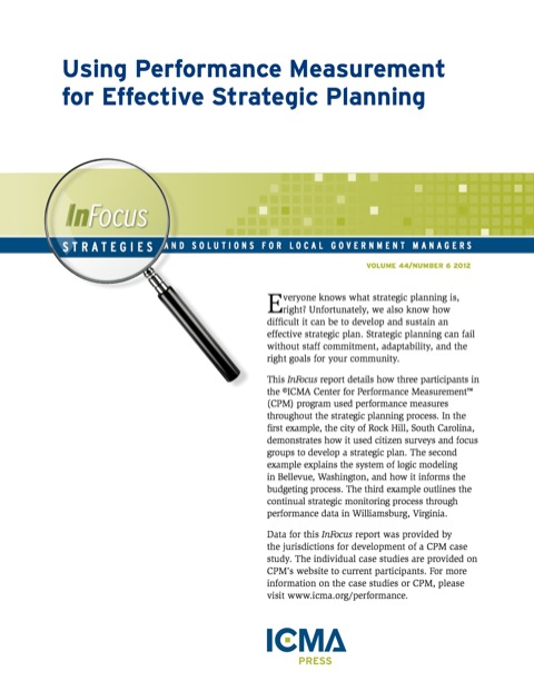 Cover image for book Using Performance Measurement for Effective Strategic Planning
