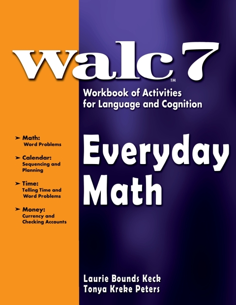 Cover image for book WALC 7 Workbook of Activities for Language and Cognition: Everyday Math - 33633E