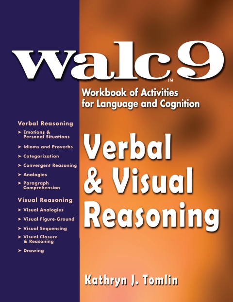 Cover image for book WALC 9 Workbook of Activities for Language and Cognition: Verbal  and  Visual Reasoning - 33635E
