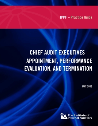 Practice Guide: Chief Audit Executives - Appointment, Performance Evaluation, and Termination