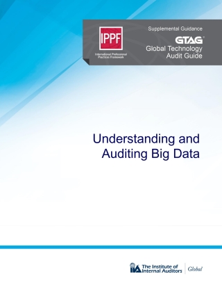 Global Technology Audit Guide (GTAG): Understanding and Auditing Big Data