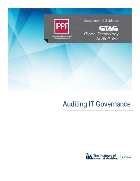 Cover image for book Global Technology Audit Guide (GTAG): Auditing IT Governance