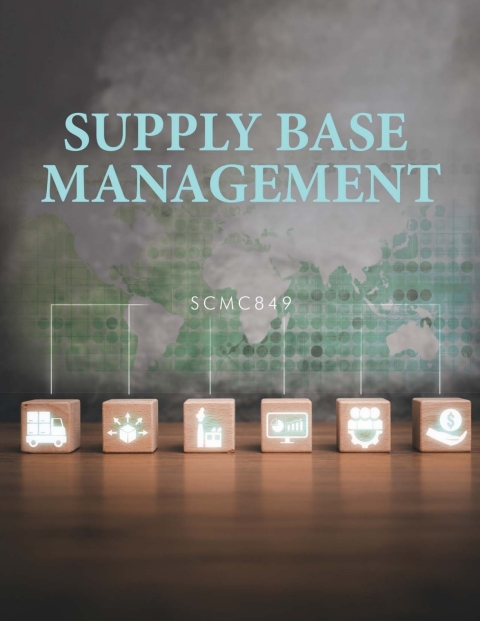 Cover image for book Supply Base Management
