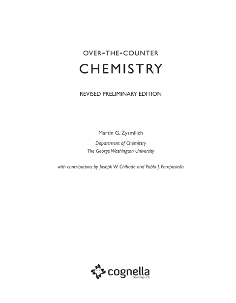 Cover image for book Over-the-Counter Chemistry