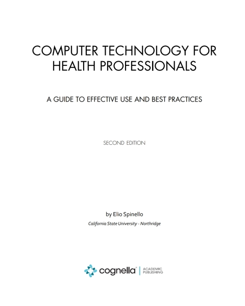 Cover image for book Computer Technology for Health Professionals