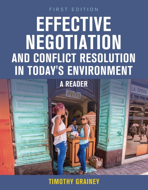 Cover image for book Effective Negotiation and Conflict Resolution in Today's Environment