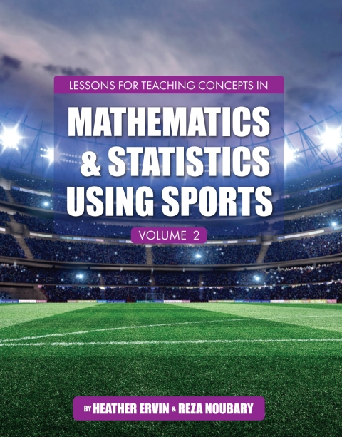 Cover image for book Lessons for Teaching Concepts in Mathematics and Statistics Using Sports, Volume 2