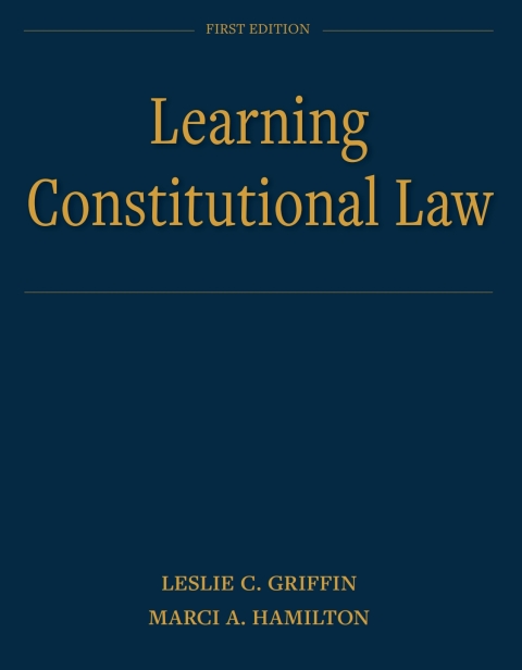 Cover image for book Learning Constitutional Law ebook plus Active Learning courseware