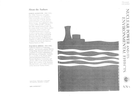 Cover image for book Nuclear Power and its Environmental Effects