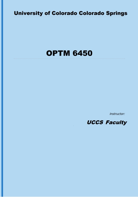 Cover image for book OPTM 6450