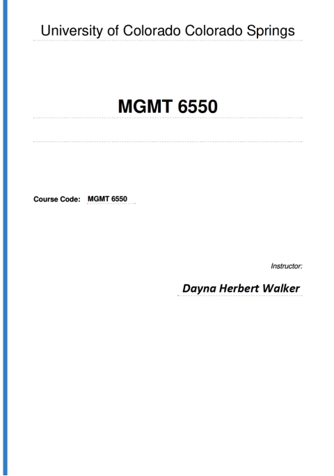 Cover image for book MGMT 6550