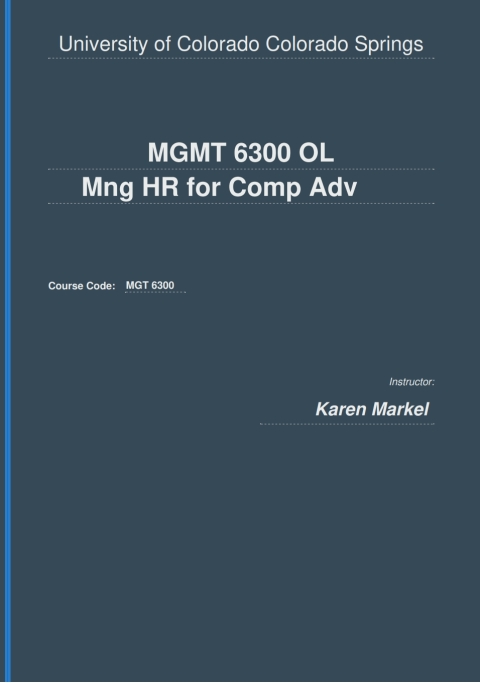 Cover image for book MGT 6300