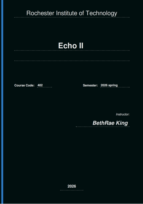 Cover image for book ECHO 402