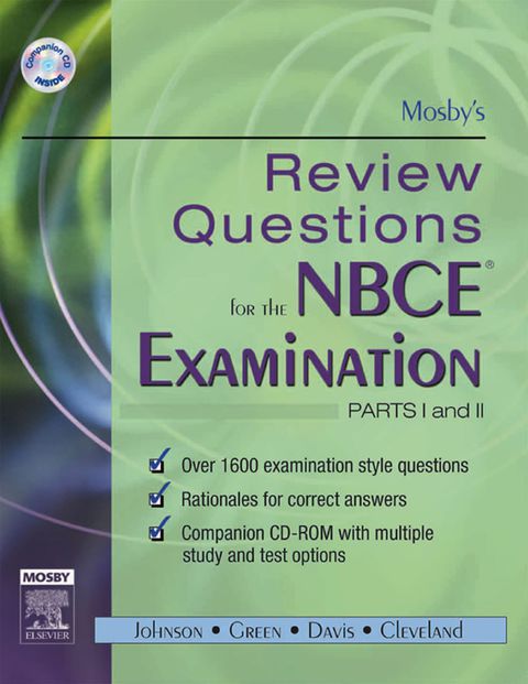 Cover image for book Mosby's Review Questions for the NBCE Examination: Parts I and II