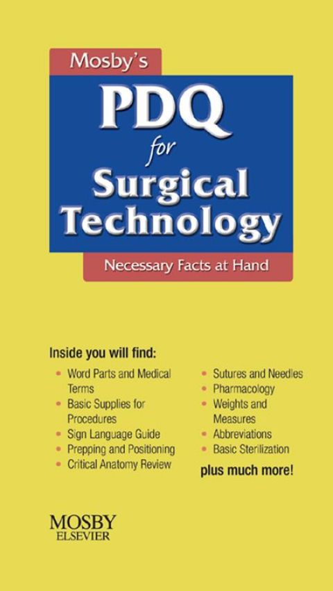 Cover image for book Mosby's PDQ for Surgical Technology
