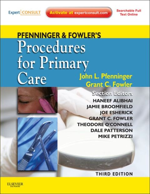 Cover image for book Pfenninger and Fowler's Procedures for Primary Care