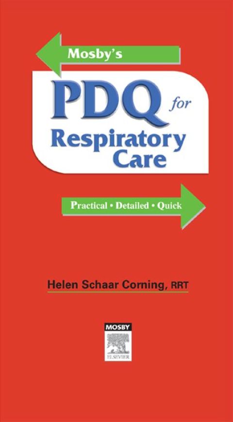 Cover image for book Mosby's PDQ for Respiratory Care - Revised Reprint