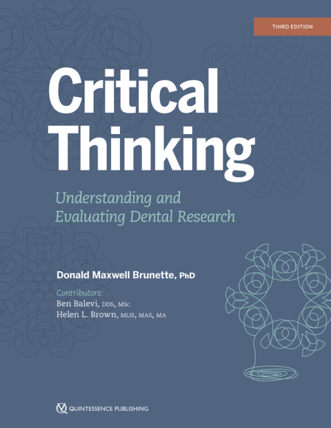 Cover image for book Critical Thinking: Understanding and Evaluating Dental Research, Third Edition