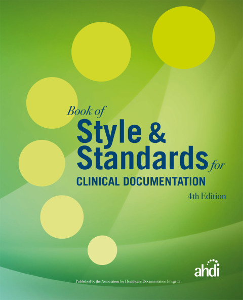 Cover image for book Book of Style & Standards for Clinical Documentation