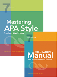 Cover image: Mastering APA Style Student Workbook (Publication Manual bundle) 7th edition 1433842122