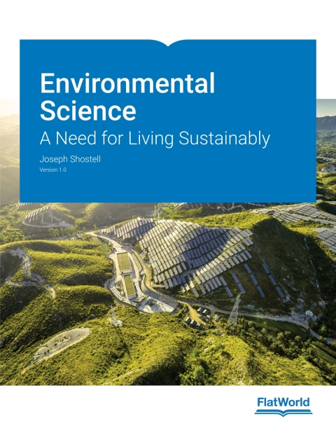 Cover image for book Environmental Science:A Need for Living Sustainably v1.0 - Standard Access Code