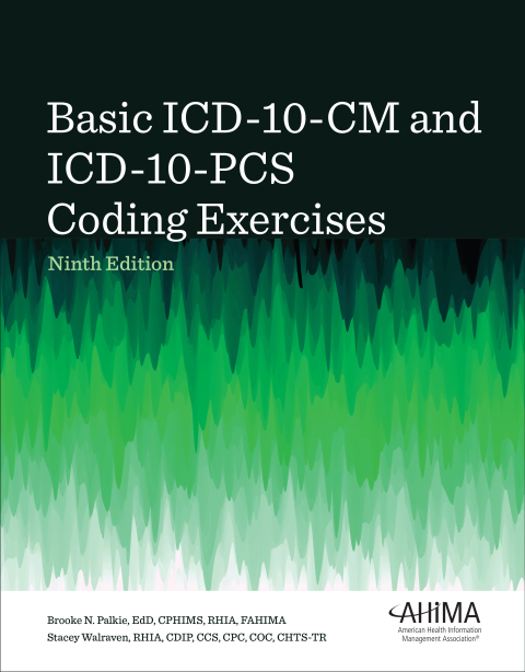 Cover image for book Basic ICD-10-CM and ICD-10-PCS Coding Exercises, 2024