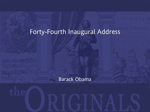 Cover image for book Forty-Fourth Inaugural Address