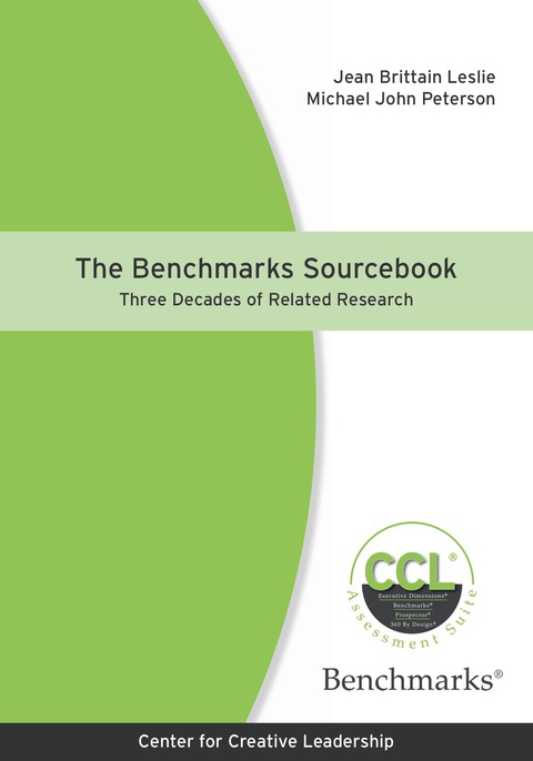 Cover image for book The Benchmarks Sourcebook: Three Decades of Related Research