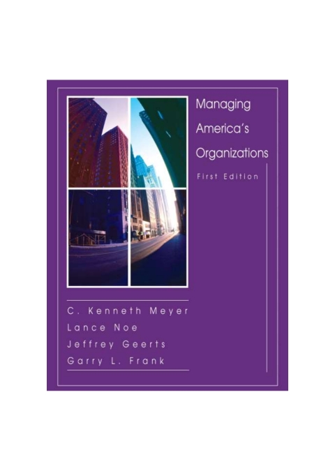 Cover image for book Managing America's Organizations