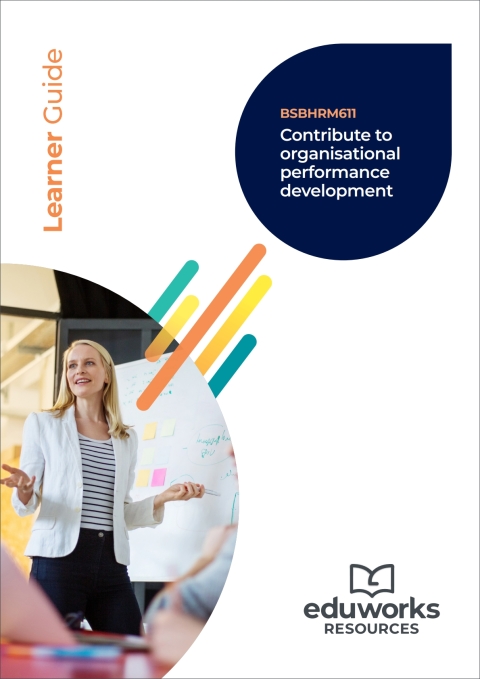 Cover image for book BSBHRM611 Contribute to organisational performance development