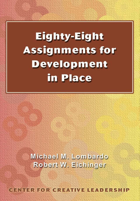Cover image for book Eighty-Eight Assignments for Development in Place