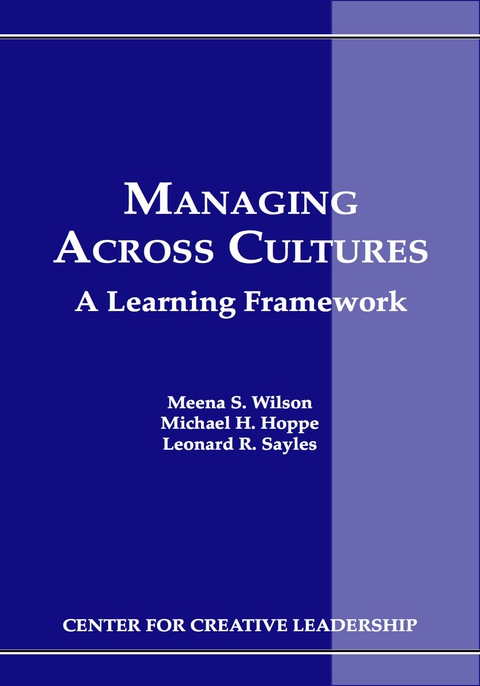 Cover image for book Managing Across Cultures: A Learning Framework
