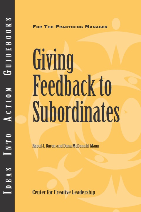 Cover image for book Giving Feedback to Subordinates