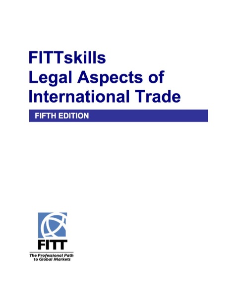 Cover image for book FS Legal Aspects of International Trade