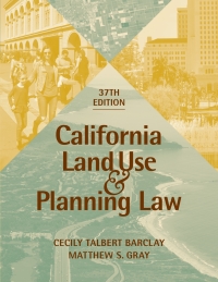صورة الغلاف: California Land Use & Planning Law 37th edition 9781938166334