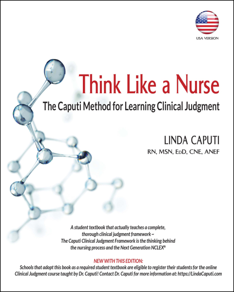 Cover image for book Think Like a Nurse: The Caputi Method for Learning Clinical Judgment (USA Version)