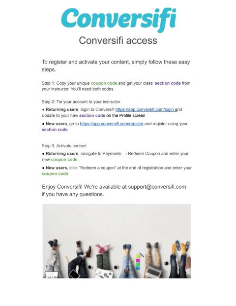 Conversifi Subscription Fee + 4 Tokens