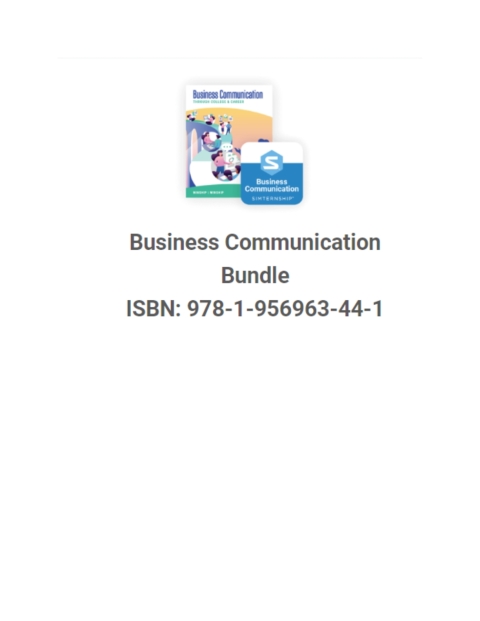 Stukent Business Communication Courseware & Simternship (Inclusive Access)