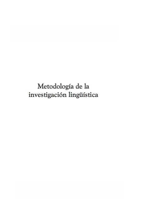 Cover image for book Metodologia de la investigacion lingüística: practicas de escritura