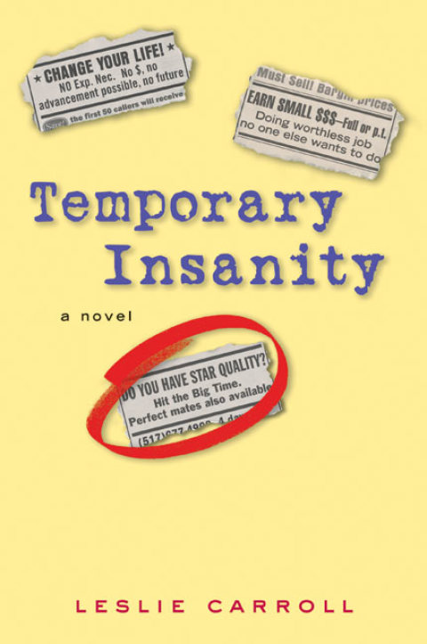 Cover image for book Temporary Insanity