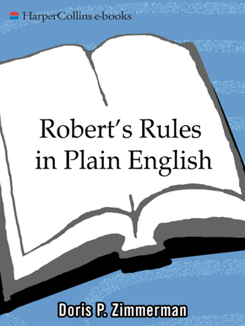 Cover image for book Robert's Rules in Plain English 2e