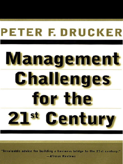 Cover image for book MANAGEMENT CHALLENGES for the 21st Century