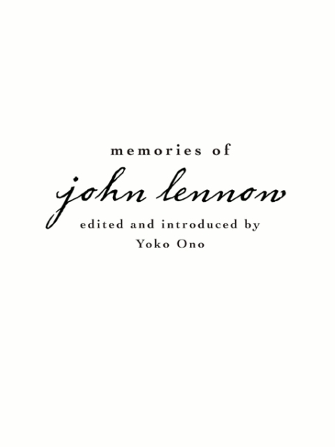 Cover image for book Memories of John Lennon